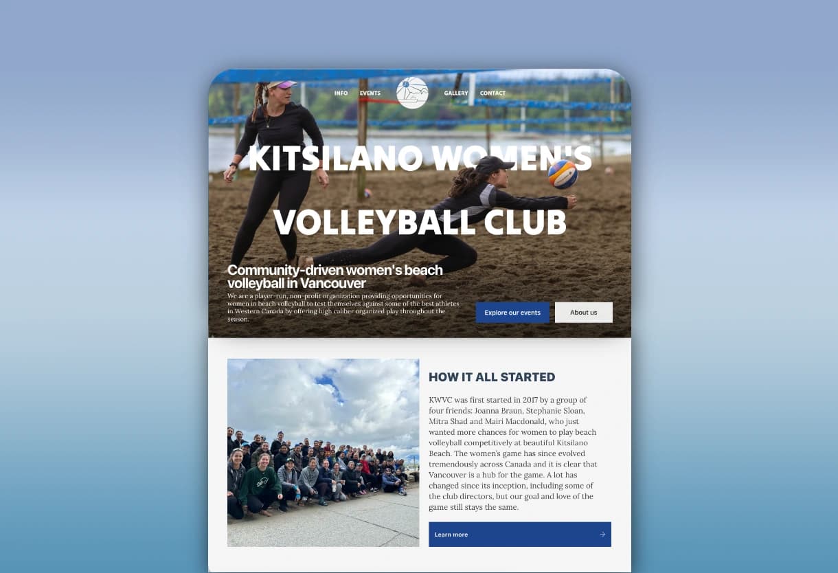 Kitsilano Woman's Volleyball Club project preview